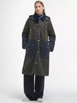 Barbour Carolyn Wax Jacket, Olive/Acnt Tartan