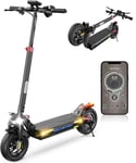 iScooter Electric Scooters Adult, iX3/iX4 Fast Electric Scooter 10" Off-road Tires with 4 Shock Absorbers Foldable E Scooter, 40-45km Range,3 Speed Modes,LCD Display,Dual Braking System