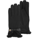 Gants Isotoner  Gants femme Noir tactiles microfibre