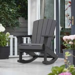 Keter Chaise à bascule Adirondack Troy Graphite chaise de jardin