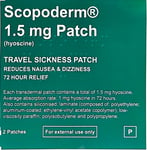 Scopoderm (Hyoscine) Travel Sickness 1.5mg - 2 Patches - (MAX 2 PER ORDER)