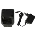 vhbw Chargeur de batterie compatible avec Yaesu VXA-210 Lie, VXA-220 Pro VI batterie de radio, talkie walkie (station) - 15 V, 0.35 A