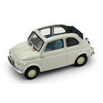 FIAT 500 ECONOMICA APERTA 1957 GRIGIO CHIARO 1:43 Brumm Auto Stradali Die Cast