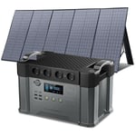 Allpowers - Centrale électrique portable 1500 Wh Générateur solaire 2000W (pic 4000W) Prise avec panneau solaire pliable 400W pour camping, jardin,