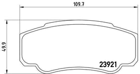 Bromsbelägg Brembo - Fiat - Ducato. Peugeot - Boxer. Citroen - Jumper