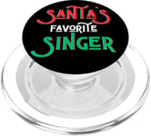 Le chanteur préféré du Père Noël chante des chansons chanteurs chanson homme femme PopSockets PopGrip pour MagSafe