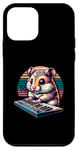 Coque pour iPhone 12 mini Hamster Jouant Du Synthétiseur