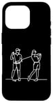 Coque pour iPhone 16 Pro Golf Club One Line Art Dessin Golf