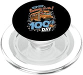 100 Days of School Bus Driver Kids Teacher Hooray 100 PopSockets PopGrip pour MagSafe