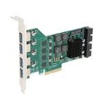 Pcie To Usb 3.0 Expansion Card Independent 4 Channels 5Gbps Usb3.0 3A Power LSO