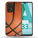 Coque pour Samsung Galaxy A33 5G Sport Ballon Basket