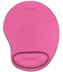 Magnet Tapis de Souris Rose Vibrant, Mousse EVA - Touché Doux - Confort avec Repose-Poignet Ergonomique - Améliore la Précision - Professionnel