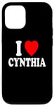 Coque pour iPhone 12/12 Pro I Heart (Love) Cynthia Cute Matching Couple Conjoint Marié