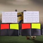 Red Yellow Cards Recording Paper Soccer Referee Record Book