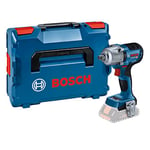 Bosch Professional 18V System Cordless Impact Wrench GDS 18V-450 PC (450 Nm Tightening, 800 Nm Breakaway Torque Performance, Bluetooth Low Energy Module, in L-BOXX)