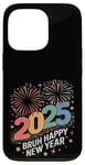 iPhone 13 Pro Retro Bruh Happy New Year 2025 Happy New Years Eve Party Case