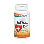 Red Yeast Rice 600 mg 90 Veg Caps By Solaray