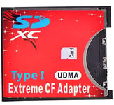 Adaptateur de Carte SD MMC SDHC SDXC SDXC vers CF Type I Compact Flash CF pour Une Utilisation à Haute Vitesse avec appareils Photo SLR