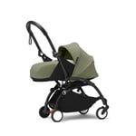 Stokke® Barnvagn YOYO³ black inkl. 0+ Färgklädsel Olive