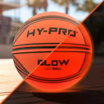 Hy-Pro Premium Light Up LED Glow Basketball - Glow in the Dark Cool Sports Gift Idea, Official Size 7 Fast Dual Action Portable Pump