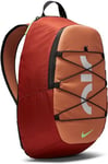 Nike DV6246-832 Sportswear Club Fleece Sports backpack Unisex rugged orange/amber brown/lime blast Size 1SIZE