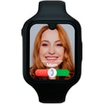 Moochies Odyssey All-In-One 4G Smartwatch Phone for Kids, Touchscreen, Video/Voice Calling, Messages, GPS Location, Camera, Parental Control, SOS Alerts, Safe Zones, Subscription Required - Black