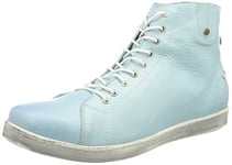 Andrea Conti 0027913, Basket Femme, Bleu Ciel, 44.5 EU