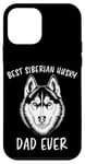 Coque pour iPhone 12 mini Meilleur papa husky sibérien de tous les temps : un drôle de husky sibérien