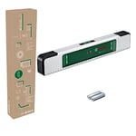 Bosch Spirit Level EasySpiritLevel (intuitive LED Concept, Sound Assistance, Small Angle Indication +/-3°, 0.1° Accuracy at 0°, 90°, 180°, and 270°, Printed Scale, in E-Commerce Cardboard Box)