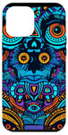 Coque pour iPhone 12 Pro Max Bleu Pop Art Ethnique IT Dead Lights Pattern --ar 9:16