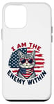 Coque pour iPhone 12 mini I Am The Enemy Within Harris vs Trump Élection américaine 2024 drôle