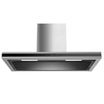 electriQ 90cm Slimline Touch Cooker Hood – Stainless Steel EIQSLIM90LEDMAX