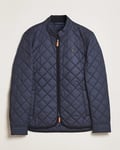 Morris Teddy Quilted Jacket Navy