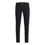 Jack & Jones Mens Liam Skinny Denim Jeans - Black - Size 30W/32L