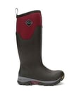 Muck Boots Ladies Arc Ice Tall Agat Boots - Black / Burgundy, Black, Size 6, Women