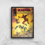 Deadpool & Wolverine Big Slow Motion Action Sequence Giclee Art Print - A3 - Black Frame