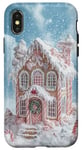 iPhone X/XS Cute Christmas Gingerbread House Snowflakes Holiday Xmas Case