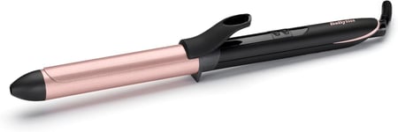 BaByliss Rose-Quartz 25mm Curling Tong, Ceramic Hair Curler for Long and Short 