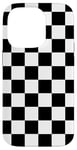 iPhone 14 Pro black-and-white chess checkerboard checkered pattern, Case