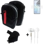 Shoulder bag / holster + earphones for Motorola Moto G72 Belt Pouch Case