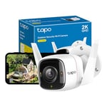 Tapo 2K QHD Wireless Outdoor Security Camera, IP66 Weatherproof, Motion Detection, Starlight, Built-in Siren, 4MP, Colour Night Vision, Cloud&SD Card Storage, (Tapo C320WS),Packaging may vary