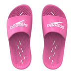 Speedo Junior Slides | Pool Sliders | Kids Footwear, Fandango Pink, 10 UK Child