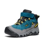 KEEN Targhee 4 Mid Waterproof Bottes de randonnée, Legion Blue/Antique Moss, 32 EU