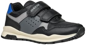 Geox J Pavel A Sneaker, 4.5 UK Black