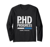 Future PhD Medical Doctor In Progress Bar Student Graduation Long Sleeve T-Shirt