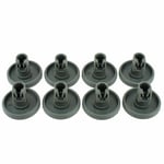 High Quality Dishwasher Grey Lower Basket Wheel Pk of 8 compatable AEG Electrolu