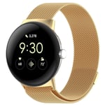 Google Pixel Watch 3 XL 45mm Armband Milanese Loop, Guld