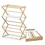 Folding Clothes Airer Extendable Tower Clothes Airer Space Saving Clothes