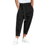 Haremsbyxor för män Casual Loose Fit Baggy Pants Black M