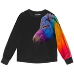 Molo GOTS Reniza Långärmad T-shirt Rainbow Friend | Svart | 110 cm